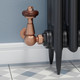 FAR-CR-BC-BROWN-HEAD-LS01 - Faringdon Traditional Thermostatic Radiator Valve - Brushed Copper (Corner TRV) FAR-CR-BC-BROWN-HEAD-LS01 - Faringdon Traditional Thermostatic Radiator Valve - Brushed Copper (Corner TRV)